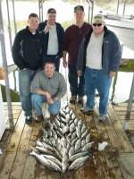Stripers caught on Lake Texoma with striper guide Brian Prichard