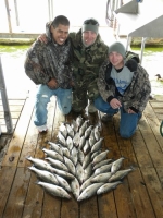 Stripers caught on Lake Texoma with striper guide Brian Prichard