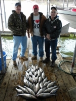 Stripers caught on Lake Texoma with striper guide Brian Prichard