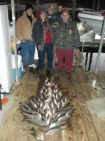 Stripers caught on Lake Texoma with striper guide Brian Prichard