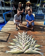 Group of anglers with their Lake Texoma striper catch, Stripers Inc.