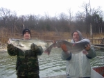 Winter fishing for Lake Texoma Blue Cats at its best