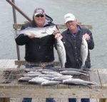 Stripers caught on Lake Texoma with Stripers Inc. guide Brian Prichard