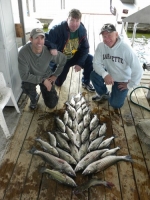 Stripers caught on Lake Texoma with striper guide Brian Prichard