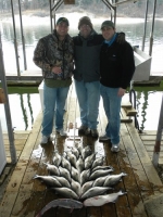 Stripers and catfish caught on Lake Texoma with fishing guide Brian Prichard